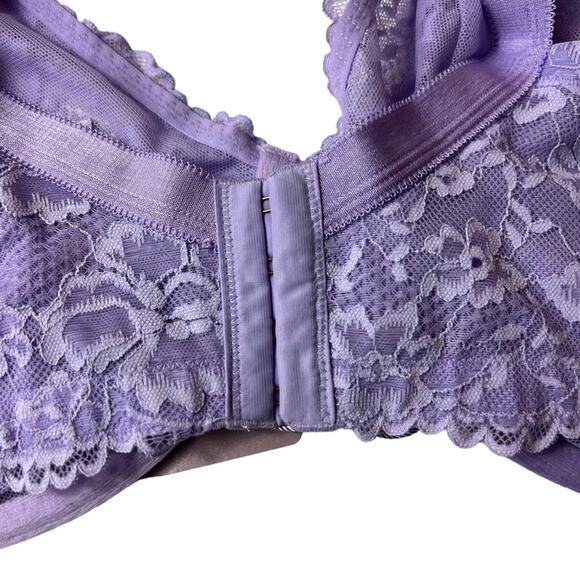 Savage X Fenty Lavender Floral Lace Unlined Bra Size 46 DDD - Picture 3 of 12